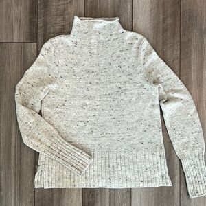 Madewell mock neck gray sweater